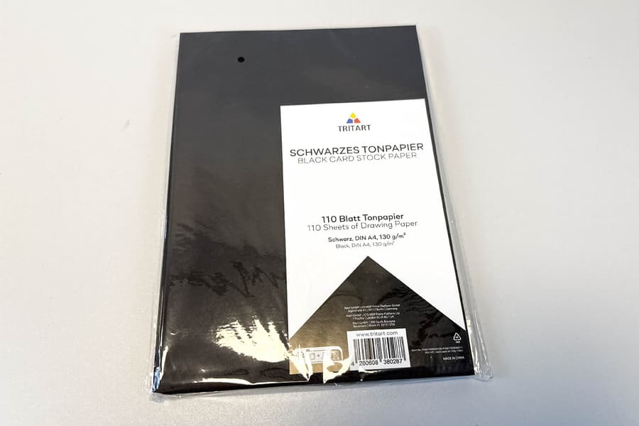 5 Packungen Tonpapier Tritart, 110 Blatt